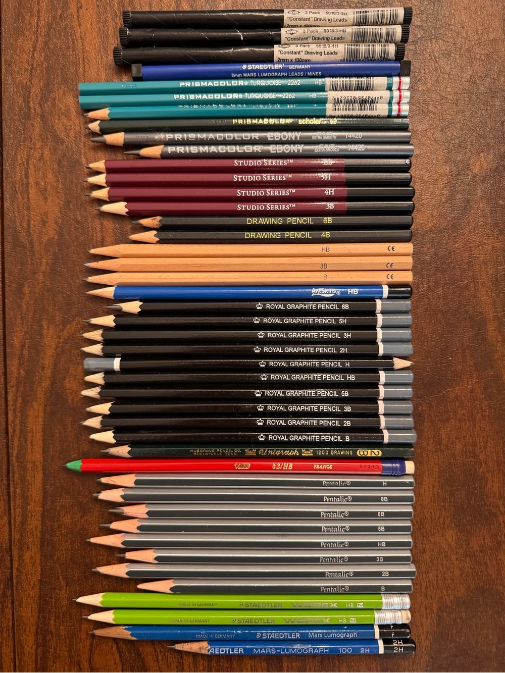 Drawing Sketching Pencil Lot Prismacolor Staedtler Alvin Pentalic 2mm Leads